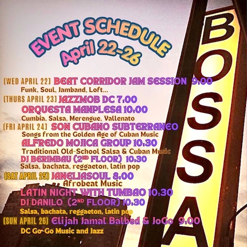 Event Sched April 22–26