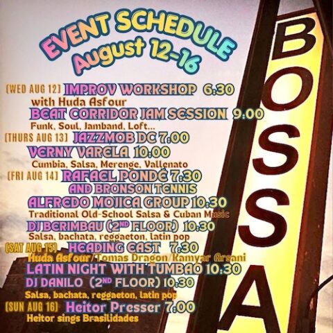 Event Sched Aug 12–16