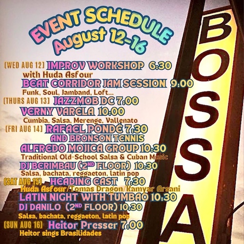 Event Sched Aug 12–16