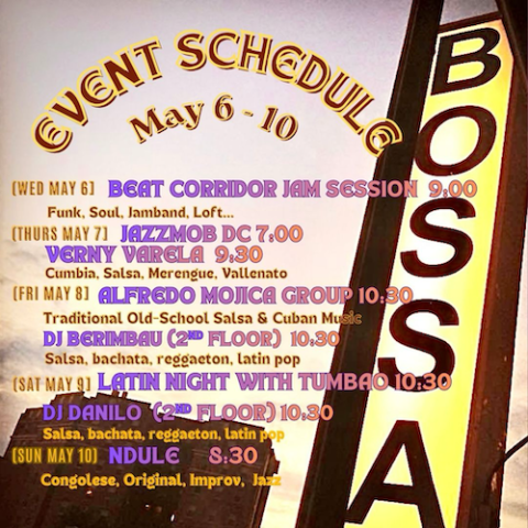 Event Schedule May 6-10