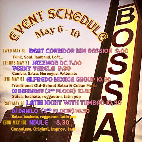 Event Schedule May 6-10