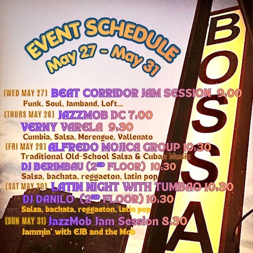 Event Sched May 27–31