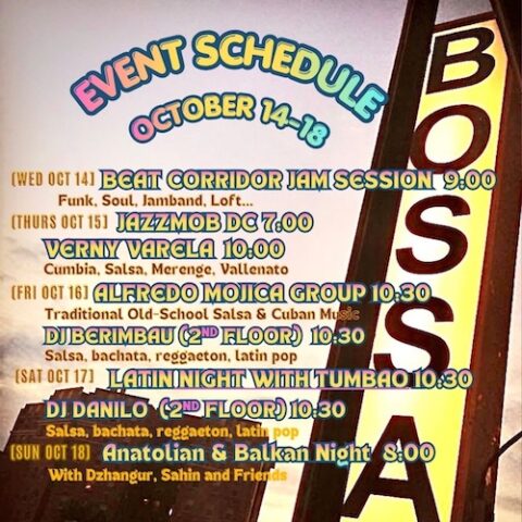 Event Sched Oct 14–18