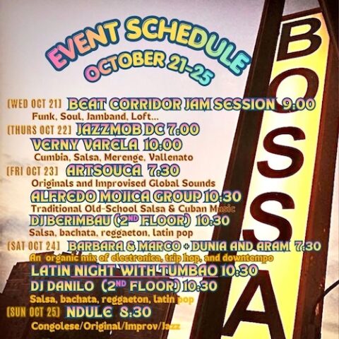 Event Sched Oct 21–25