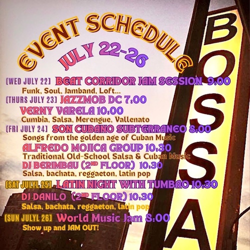 Event Sched July 22–26