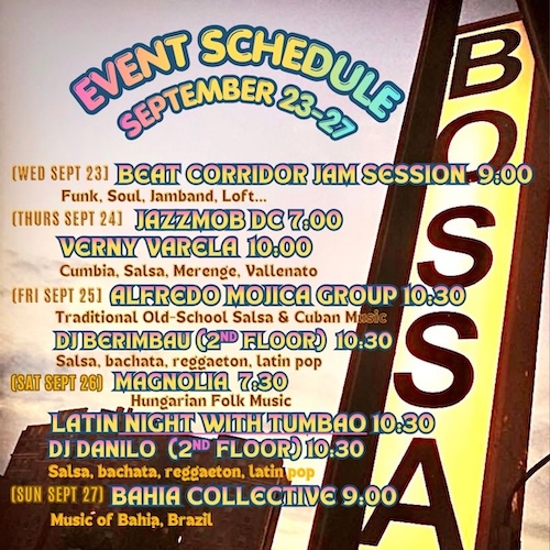 Event Sched Sept 23–27