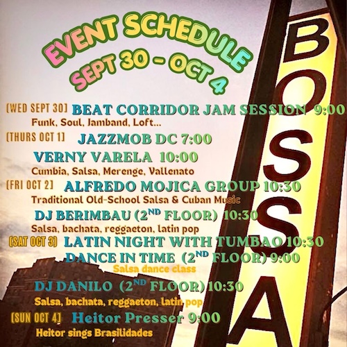 Event Sched Sept 30-Oct 4